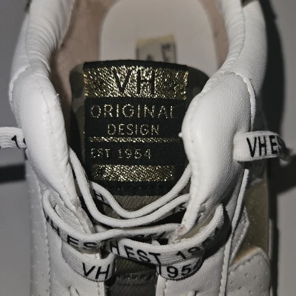 Vintage Havana White & Camo Gold Star Sneakers - Size 8 - Picture 11 of 11